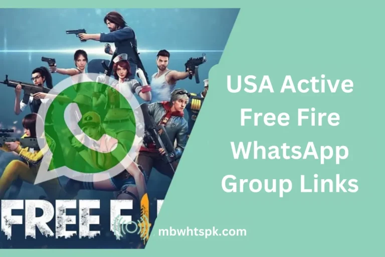 USA Join Active  Free Fire WhatsApp Group Links
