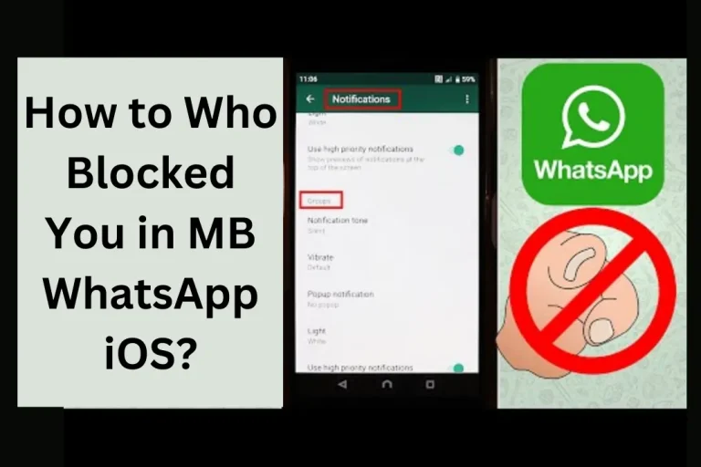 How can I find out who has blocked me on MB WhatsApp iOS?